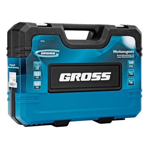 Набор инструментов, 1/4", 1/2", CrV, 120 зубьев, 109 предметов Gross по ценам производителя в Екатеринбурге с доставкой по всей России