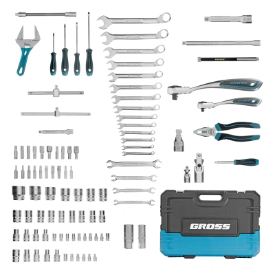 Набор инструментов, 1/4", 1/2", CrV, 120 зубьев, 101 предмет Gross по ценам производителя в Екатеринбурге с доставкой по всей России