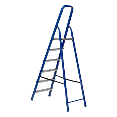 Стремянка, 6 ступеней, стальной профиль, алюминиевые ступени Сибртех по ценам производителя в Екатеринбурге с доставкой по всей России