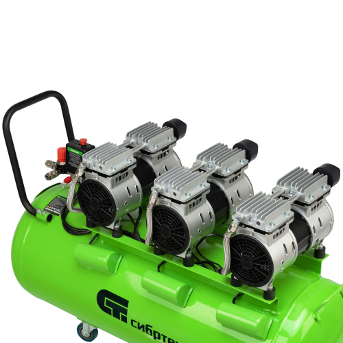 Компрессор безмаслянный малошумный МБ 2250/100, 2250 Вт, 100л, 400 л/мин Сибртех по ценам производителя в Екатеринбурге с доставкой по всей России