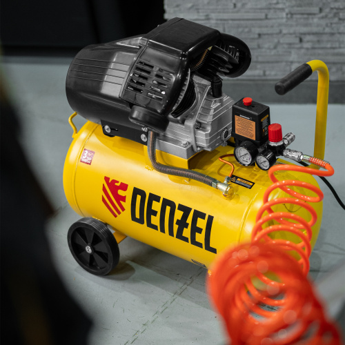 Компрессор воздушный прям. привод DCV1800/50, 1,8 кВт, 50 литров, 320 л/мин Denzel по ценам производителя в Екатеринбурге с доставкой по всей России