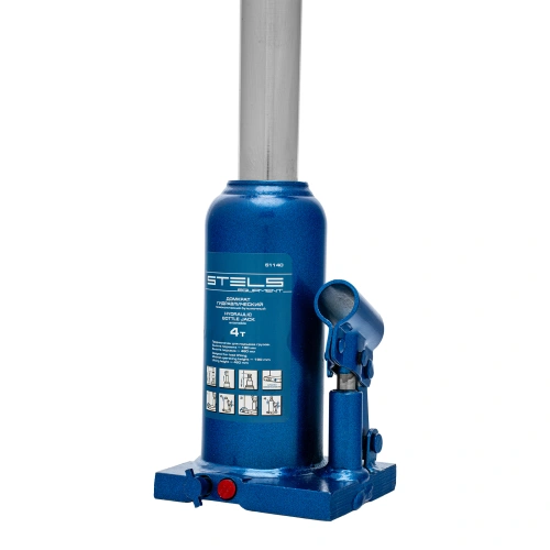 Домкрат гидравлический бутылочный телескопический, 4 т, h подъема 190-480 мм Stels по ценам производителя в Екатеринбурге с доставкой по всей России