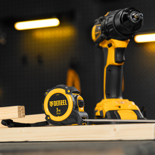 Рулетка 3м х 16мм, автоматич. фиксац., нейлон. покрытие, магнит. зацеп, двухстор. разметка Denzel по ценам производителя в Екатеринбурге с доставкой по всей России