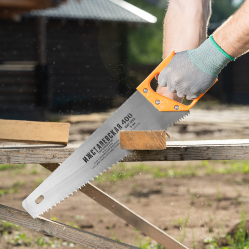 Ножовка по дереву, 400 мм, шаг зубьев 5 мм, пластиковая рукоятка по ценам производителя в Екатеринбурге с доставкой по всей России