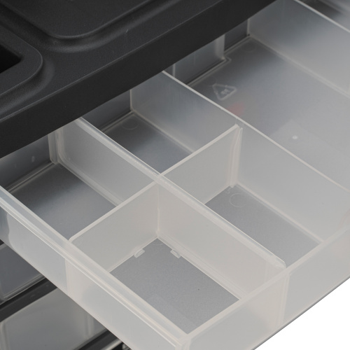Органайзер для хранения с выдвижными лотками 310х150х260мм, 4 секции, пластик Stels по ценам производителя в Екатеринбурге с доставкой по всей России