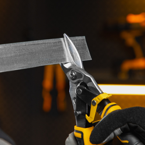 Ножницы по металлу, 270 мм, прямой рез, сталь-CrMo, трехкомпонентные рукоятки Denzel по ценам производителя в Екатеринбурге с доставкой по всей России