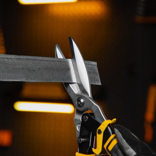 Ножницы по металлу, 315 мм, прямой проходной рез, сталь-CrMo, трехкомпонентные рукоятки Denzel по ценам производителя в Екатеринбурге с доставкой по всей России