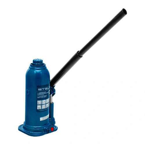 Домкрат гидравлический бутылочный, 5 т, h подъема 207-404 мм, в пластиковом кейсе Stels по ценам производителя в Екатеринбурге с доставкой по всей России