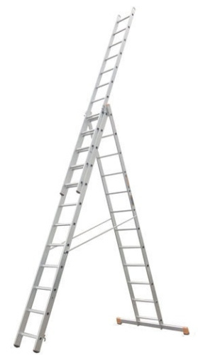 Лестница 3-х секционная алюминиевая 3*12 по ценам производителя в Екатеринбурге с доставкой по всей России