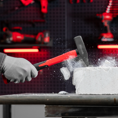 Молоток слесарный optimal, 600 г, фибергласовая обрезиненная рукоятка, квадратный боек Matrix по ценам производителя в Екатеринбурге с доставкой по всей России