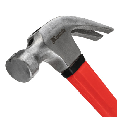 Молоток-гвоздодер optimal, 450 г, боек c магнитом, фибергласовая обрезиненная рукоятка Matrix по ценам производителя в Екатеринбурге с доставкой по всей России