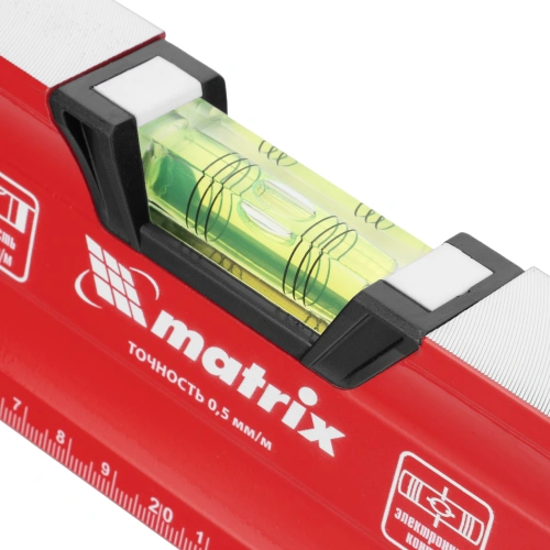 Уровень алюминиевый, магнит, фрезерованный, 3 глазка (1 зеркальный) 400 мм Matrix по ценам производителя в Екатеринбурге с доставкой по всей России