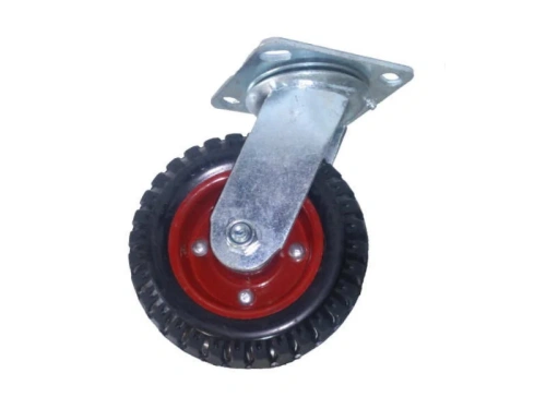 Колесо большегрузное поворотное PS 250 250 мм резина с протектором (N) купить в Москве с доставкой по всей России | ProtosMarket.ru