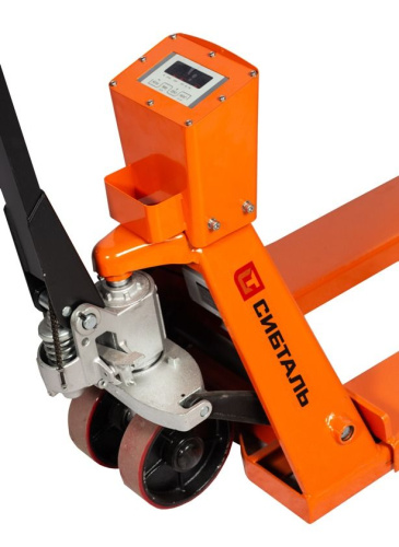 Гидравлическая тележка (рокла) ACR-ES c весами, 2,5 т, Вилы: 1150 Х 550, СибТаль, полиуретановые колеса по ценам производителя в Екатеринбурге с доставкой по всей России