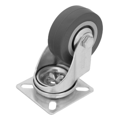 Колесо поворотное D 50 мм, крепление  платформенное Сибртех по ценам производителя в Екатеринбурге с доставкой по всей России