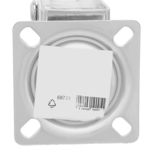 Колесо ПУ прозрачное поворотное d-75 мм, крепление платформенное Сибртех по ценам производителя в Екатеринбурге с доставкой по всей России