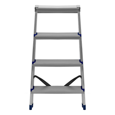 Стремянка двусторонняя 4 ступени, алюминиевая, Сибртех по ценам производителя в Екатеринбурге с доставкой по всей России