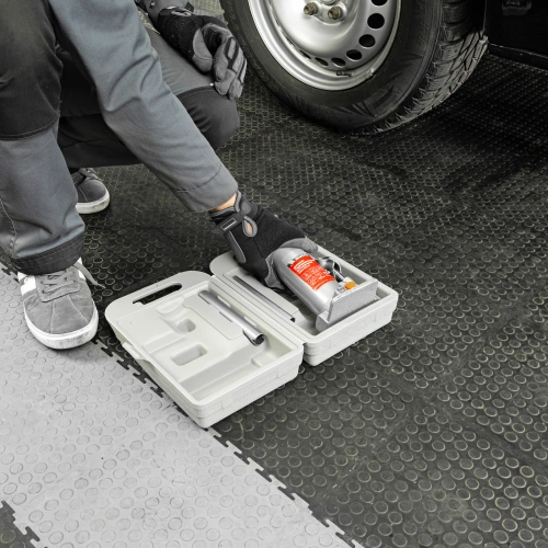 Домкрат гидравлический бутылочный, 4 т, h подъема 194-372 мм, в пластиковом кейсе Matrix по ценам производителя в Екатеринбурге с доставкой по всей России