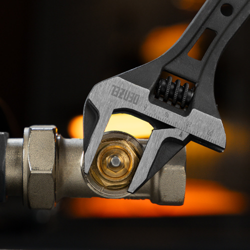 Ключ разводной, 200 мм, CrV, кованый Denzel по ценам производителя в Екатеринбурге с доставкой по всей России