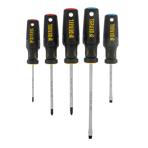 Набор отверток, 5 шт., PH+SL, S2, 3к рукоятка Denzel по ценам производителя в Екатеринбурге с доставкой по всей России
