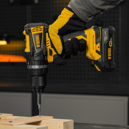 Дрель-шуруповерт аккумуляторная ударная бесщет CIDB-IB-18-02, Li-Ion, 18 В, 2 акк. Denzel по ценам производителя в Екатеринбурге с доставкой по всей России