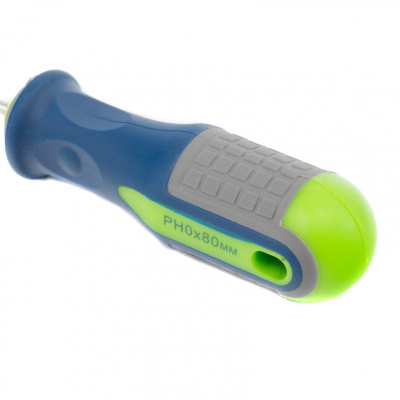 Отвертка, PH0 х 80 мм, CrV, трехкомпонентная рукоятка Сибртех по ценам производителя в Екатеринбурге с доставкой по всей России