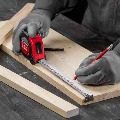 Рулетка Status Magnet fixation,7,5 м х 25 мм,обрезиненный корпус,зацеп с магнитом Matrix по ценам производителя в Екатеринбурге с доставкой по всей России