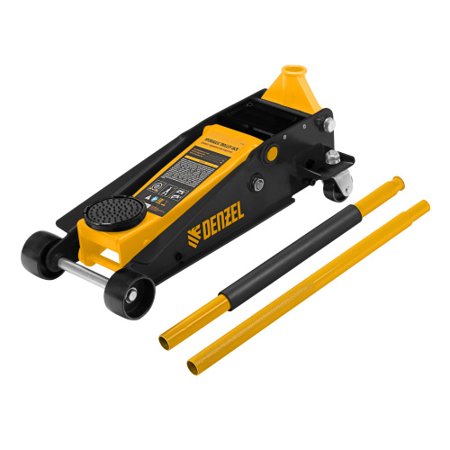 Домкрат гидравлический подкатной 3 т, с фиксатором, быстрый подъем, 135-480 мм, профессиональный Denzel по ценам производителя в Екатеринбурге с доставкой по всей России