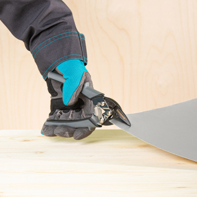 Ножницы по металлу "Piranha", 185 мм, прямой и левый рез, сталь СrM, двухкомпонентные рукоятки Gross по ценам производителя в Екатеринбурге с доставкой по всей России