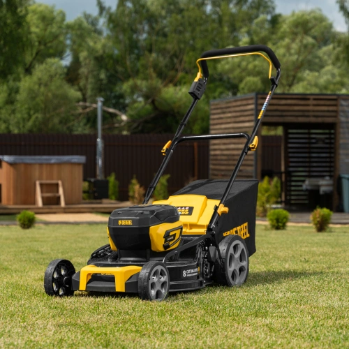 Газонокосилка аккумуляторная бесщет. DLM-460, 460 мм, травосб. 65 л., Li-Ion, 40 В Denzel по ценам производителя в Екатеринбурге с доставкой по всей России