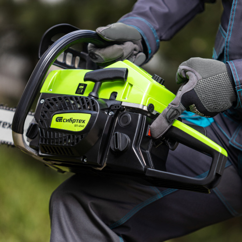 Пила цепная бензиновая БП-4540, 45 см3, шина 40 см, шаг 0.325, паз 1,5 мм, 64 звена Сибртех по ценам производителя в Екатеринбурге с доставкой по всей России