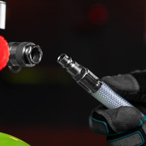 Шланг пневматический ПВХ, 10 x 16 мм, 18 бар, армированный, прозрачный, быстросъемное соединение, 30 м Stels по ценам производителя в Екатеринбурге с доставкой по всей России