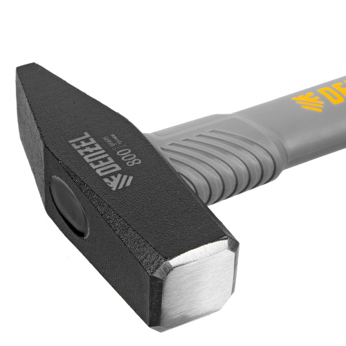 Молоток слесарный, 800 г, кованый, фибергласовая рукоятка c TPR покрытием Denzel по ценам производителя в Екатеринбурге с доставкой по всей России