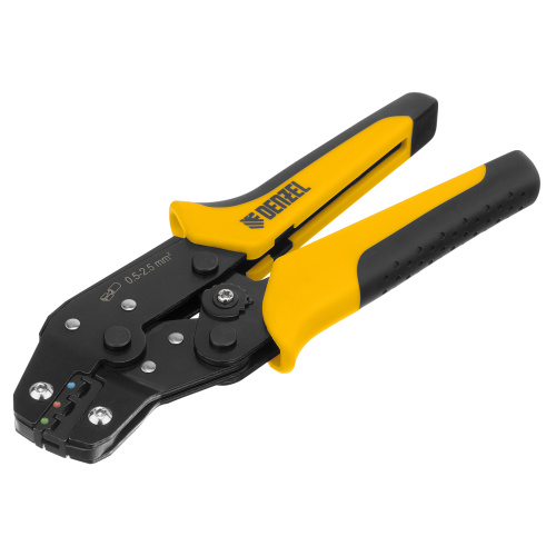 Клещи для обжима изолир. наконечников НКИ и НВИ, разъемов РПИ, гильз ГСИ, 0,5 - 2,5 мм2 Denzel по ценам производителя в Екатеринбурге с доставкой по всей России