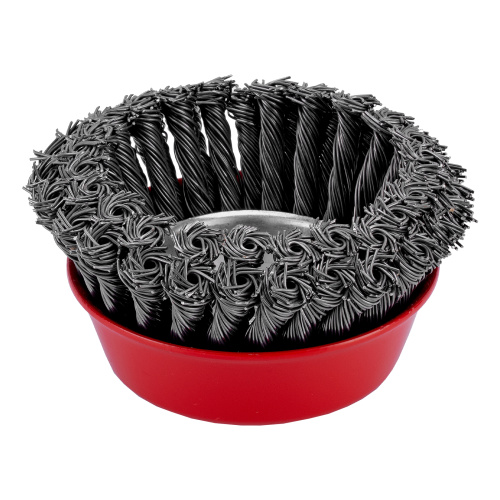 Щетка для УШМ, 125 мм, М14, "чашка", двухрядная, крученая проволока 0.8 мм Matrix по ценам производителя в Екатеринбурге с доставкой по всей России