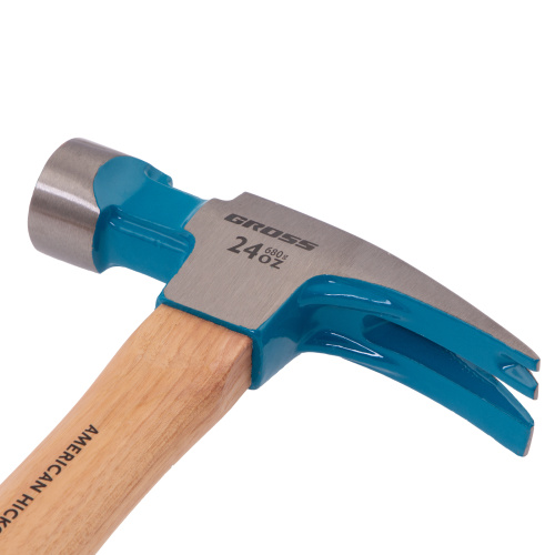 Молоток-гвоздодер, 680 г, угол 75, магнит, обрезиненная рукоятка AMERICAN HICKORY GROSS по ценам производителя в Екатеринбурге с доставкой по всей России