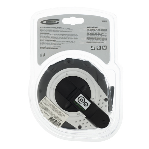 Рулетка геодезическая 30 м х 13 мм, закрытый корпус, металлическая лента, нейлон Gross по ценам производителя в Екатеринбурге с доставкой по всей России