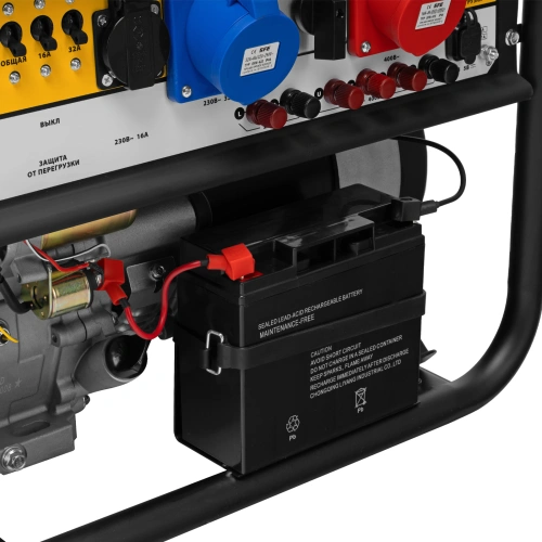 Генератор бензиновый PS 90 ED-3, 9.0 кВт, переключение режима 230 В/400 В, 25 л, электростартер Denzel по ценам производителя в Екатеринбурге с доставкой по всей России