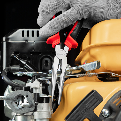 Длинногубцы прямые, 200 мм, хром-ванадий, двухкомпонентные рукоятки Matrix по ценам производителя в Екатеринбурге с доставкой по всей России