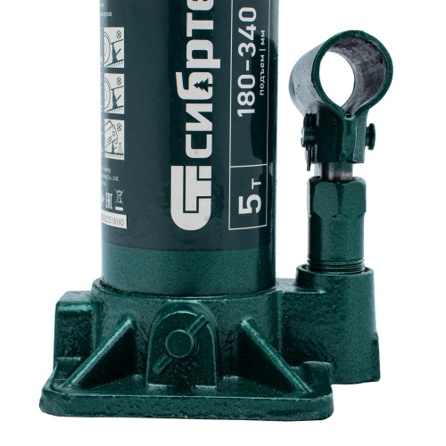 Домкрат гидравлический бутылочный, 5 т, 180-340 мм Сибртех по ценам производителя в Екатеринбурге с доставкой по всей России