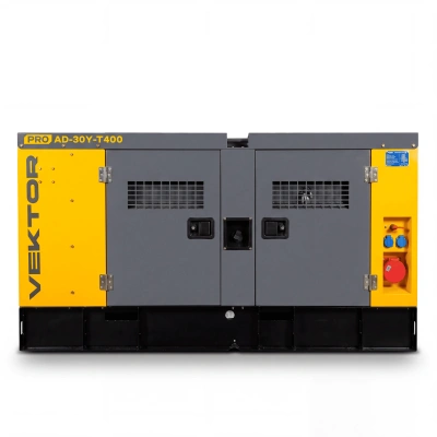 Дизельный генератор Vektor AD-30Y-T400 в шумозащитном кожухе