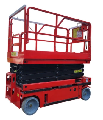 Подъемник ножничный самоходный с выдвижной платформой 320 кг 11,8/13,8 м TOR AMSL1214 DC аккумуляторный