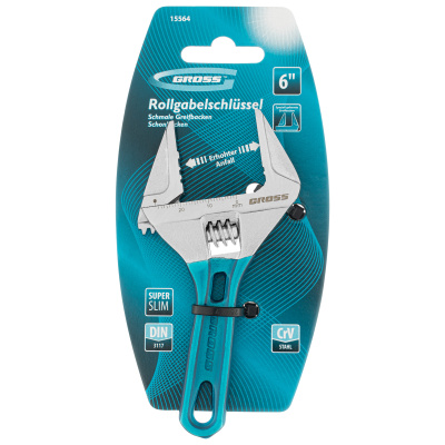 Ключ разводной, 120 мм, CrV, укороченная ручка Gross по ценам производителя в Екатеринбурге с доставкой по всей России