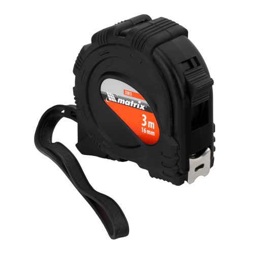 Рулетка Black,3 м х 16 мм,обрезиненный корпус Matrix по ценам производителя в Екатеринбурге с доставкой по всей России