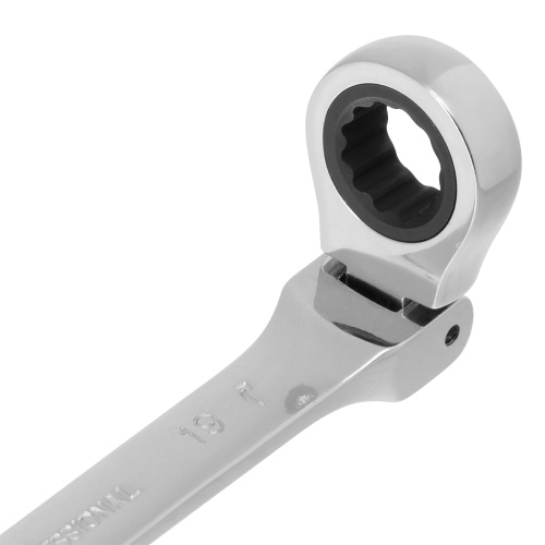 Ключ комбинированный трещоточный, 19 мм, CrV, шарнирный, зеркальный хром Matrix Professional по ценам производителя в Екатеринбурге с доставкой по всей России