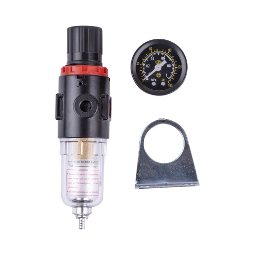 Регулятор давления AERO с манометром и фильтром-осушителем 1/4 F по ценам производителя в Екатеринбурге с доставкой по всей России