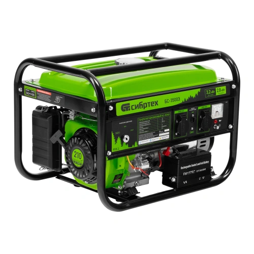 Генератор бензиновый БС-3500Э, 3.2 кВт, 230В, 4-х тактный, 15 л, электростартер Сибртех по ценам производителя в Екатеринбурге с доставкой по всей России