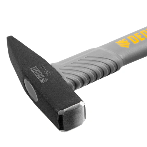 Молоток слесарный, 200 г, кованый, фибергласовая рукоятка c TPR покрытием Denzel по ценам производителя в Екатеринбурге с доставкой по всей России