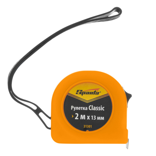 Рулетка Classic,2 м х 13 мм,пластиковый корпус Sparta по ценам производителя в Екатеринбурге с доставкой по всей России
