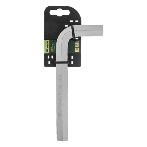 Ключ имбусовый  HEX, 19 мм, 45x, закаленный, никель Сибртех по ценам производителя в Екатеринбурге с доставкой по всей России